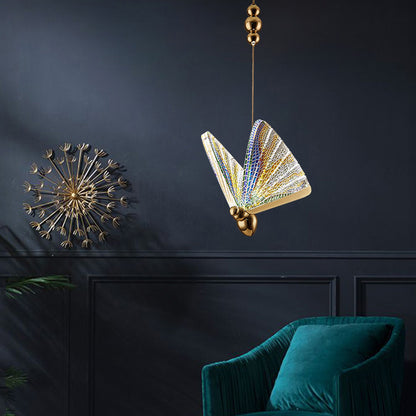 Modern Luxury LED Pendant Lamp Living Room Led Decor Butterfly Hanging Light