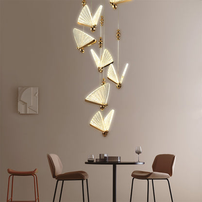 Modern Luxury LED Pendant Lamp Living Room Led Decor Butterfly Hanging Light